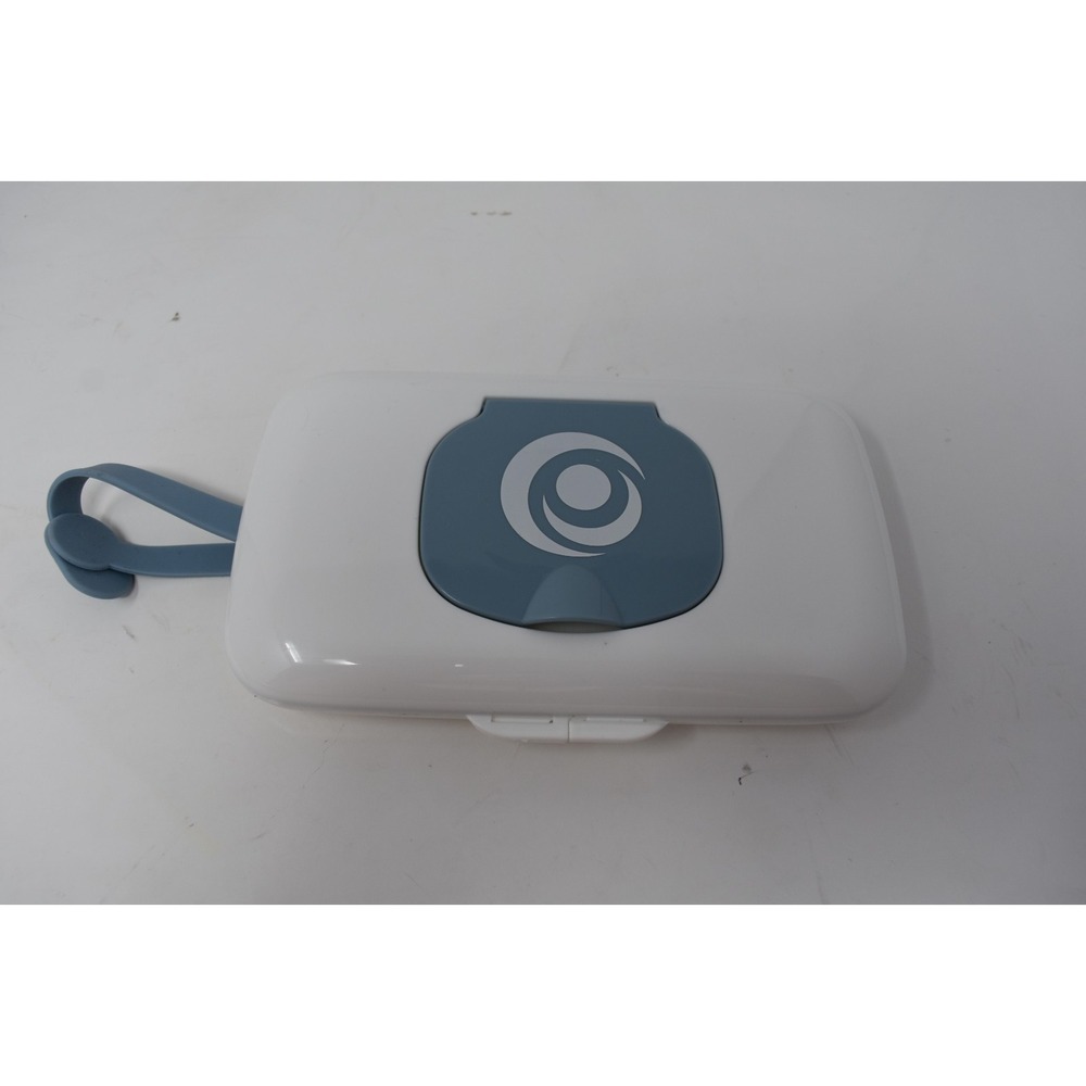 Monbebe Portable Baby Wipes Dispenser Case Travel Wipe Holder Blue White